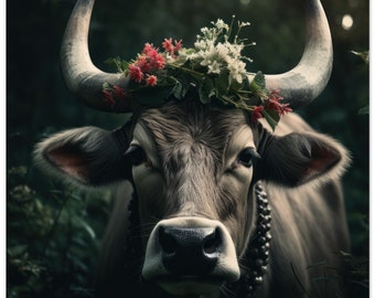 Black Forest Image | Black Forest Poster | Black Forest Vintage | costumes | gift | Black Forest cow