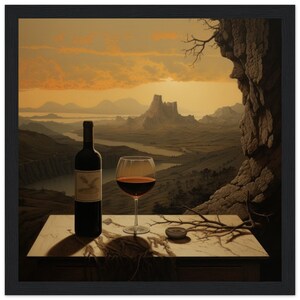 Retro Wine Poster | Bar trolley decoration | bar posters | Alcohol Prints | Gift