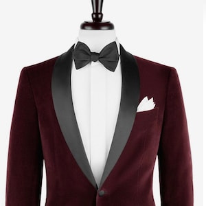 Buy Burgundy Velvet Suit Online In India -  India