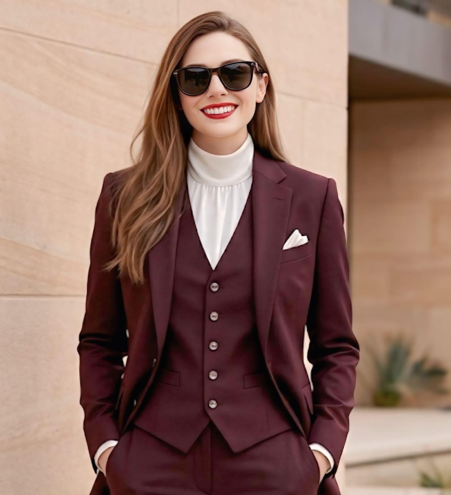 Burgundy tuxedo suits for women - Etsy 日本