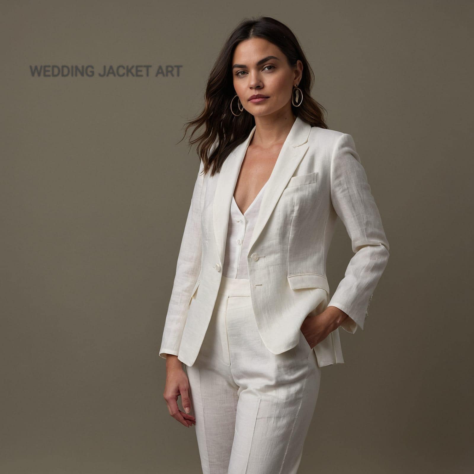 Suits White Linen Blazer Women White Linen Blazer Suit: Women's Lightweight  Summer Outfit