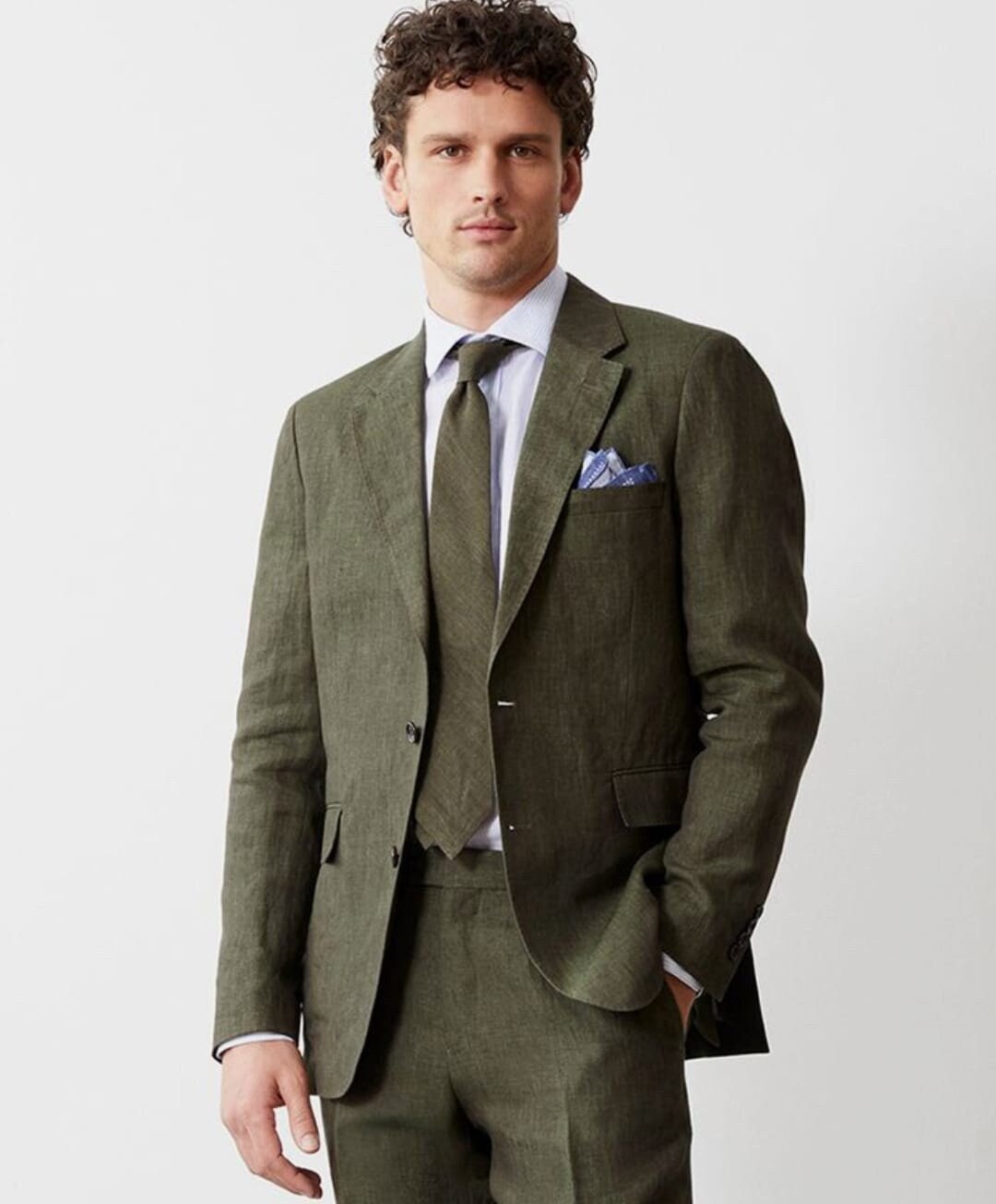 Wedding Suits Green Linen Suit Jacket Olive Green Linen Wedding Suits /Prom  Blazer Suits For Men