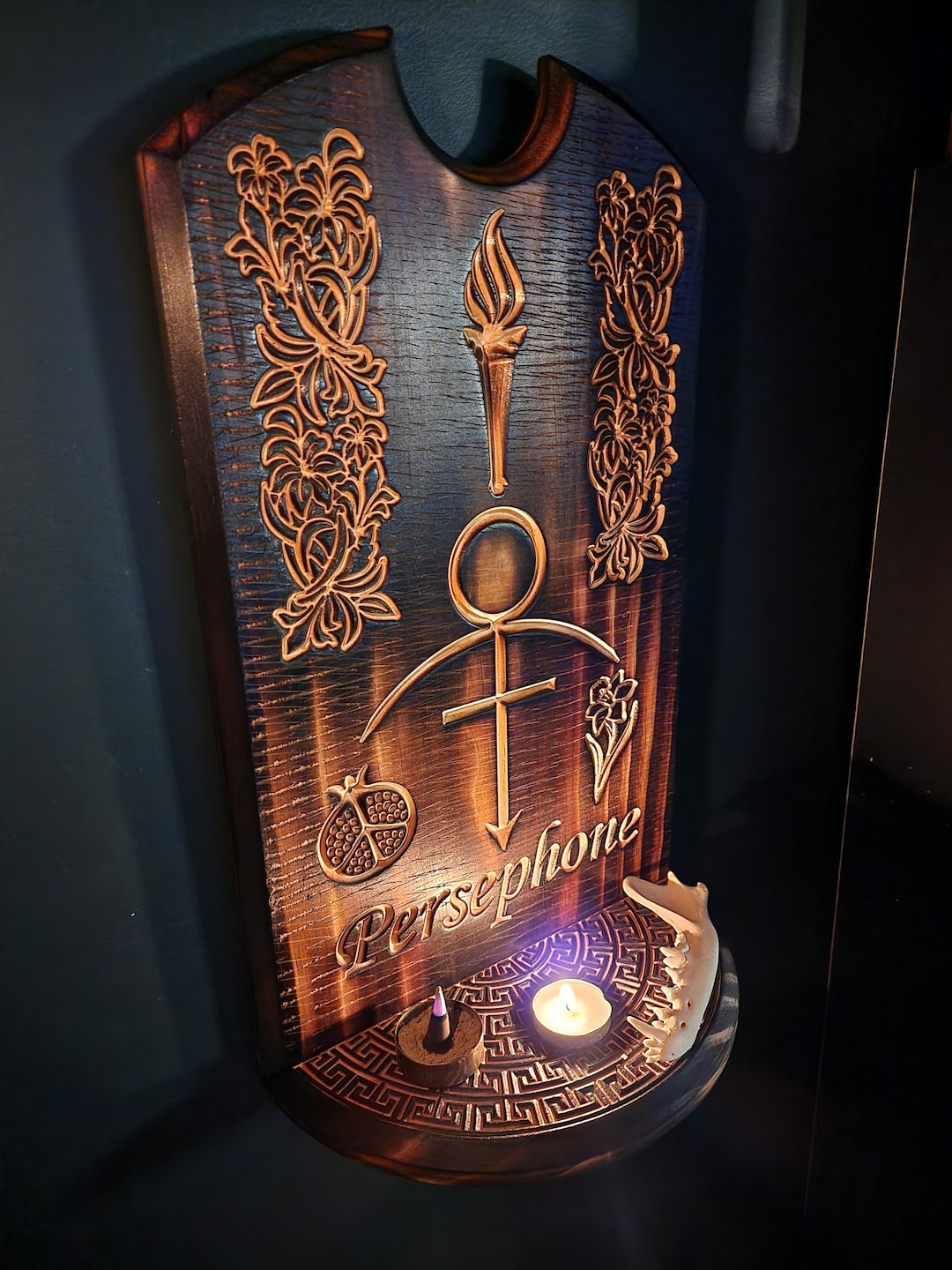 Persephone Wall Altar for Sacred Space and Offerings Etsy