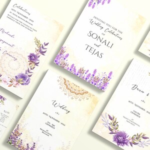 Mandala Art with Florals Wedding Invite Pdf & Video