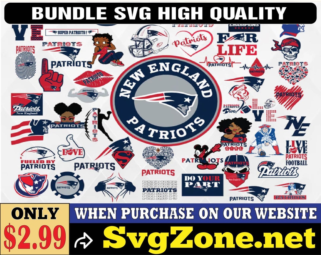 New England Patriots Bundle Svg Logo and N-F-L Logo Svg - Etsy