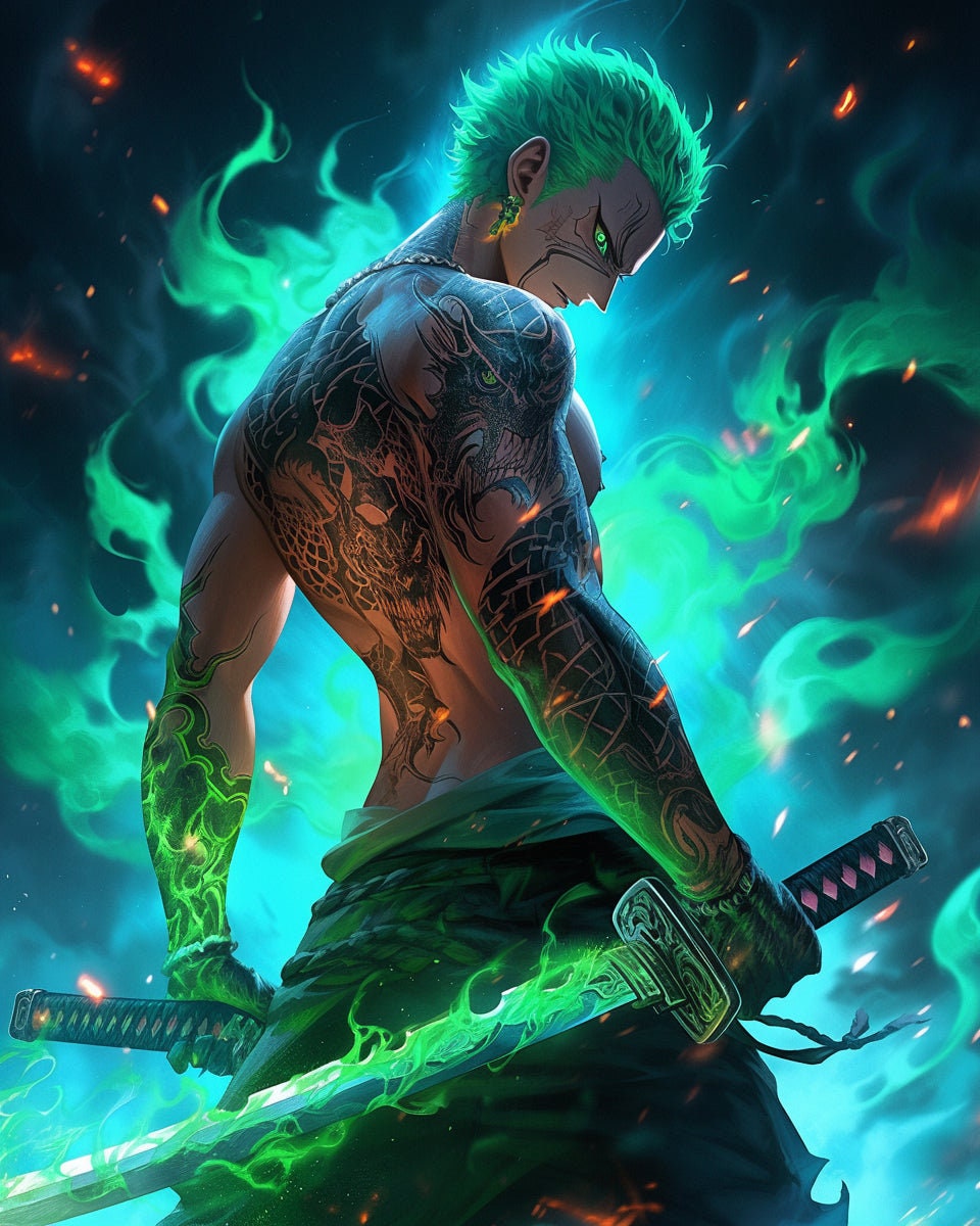 Zoro AI Artwork Phone Wallpaper 4K - Etsy