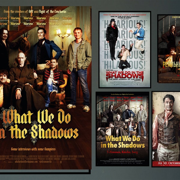 What We Do in the Shadows  Movie Poster 2023 Film/Room Decor Wall Art/Poster Gift/Canvas prints