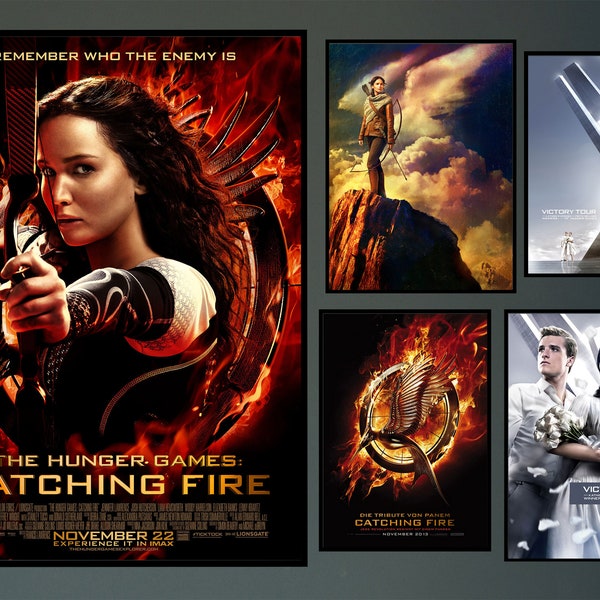 The Hunger Games Catching Fire Movie Poster 2023 Film/Room Decor Wall Art/Poster Gift/Canvas prints