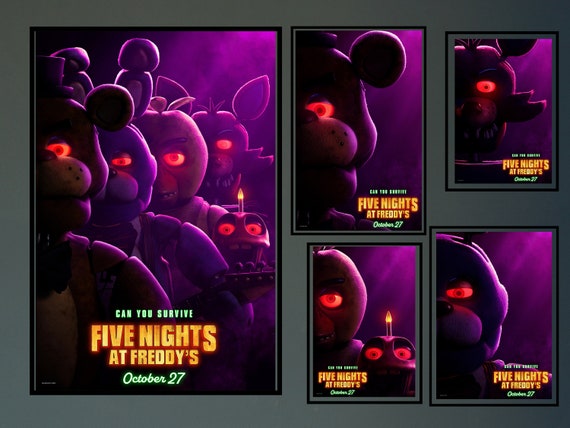 Five Nights at Freddy's Movie Poster 2023 Film/room Decor Wall Art