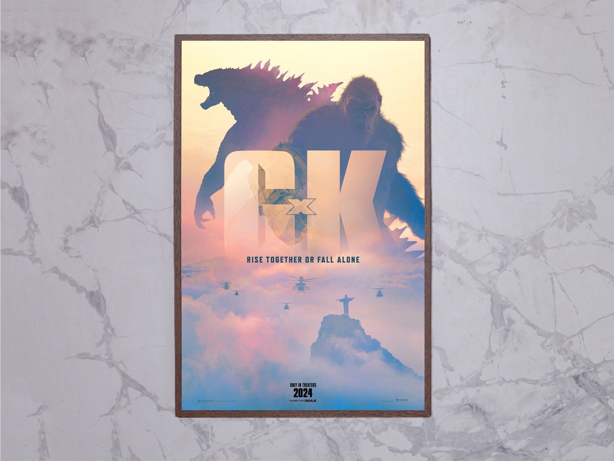 Discover God zilla vs Kong: The New Empire Movie Poster, 2024 Film Poster