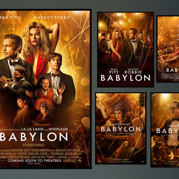 Babylon Movie Poster 2023 Film/Room Decor Wall Art/Poster Gift/Canvas prints