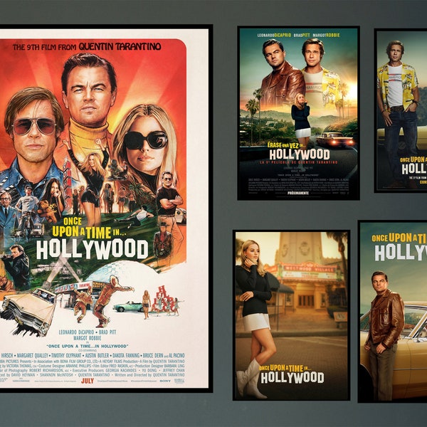 Once Upon a Time in Hollywood Movie Poster 2023 Film/Dune Room Decor Wall Art/Poster Gift/Canvas prints