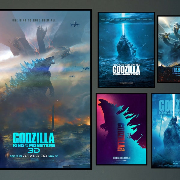 Godzilla King of the Monsters Movie Poster 2023 Film/Room Decor Wall Art/Poster Gift/Canvas prints