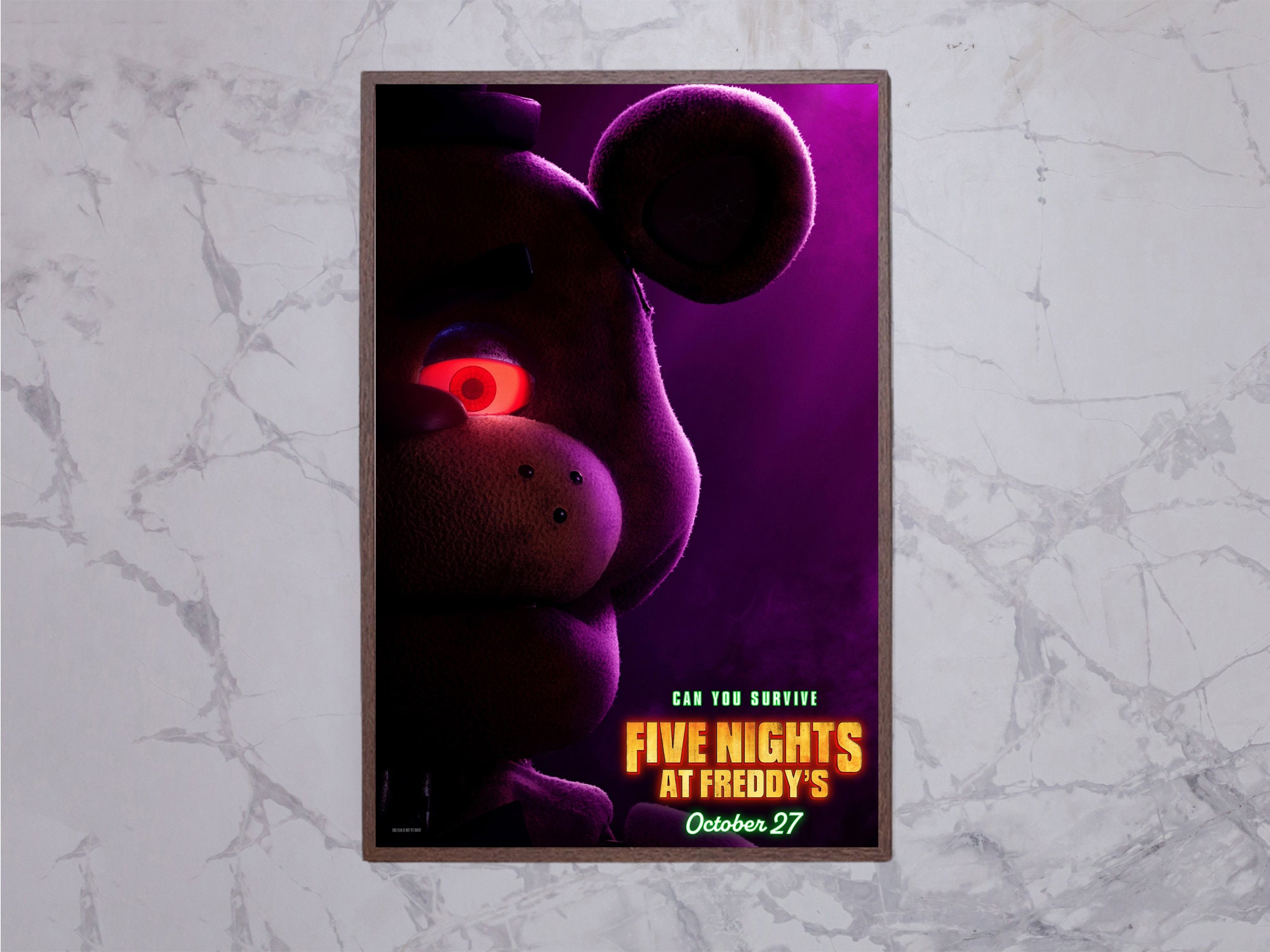 NEW 2023 Five Nights at Freddy's Movie Poster Gaming FNAF Movie Art Poster  USA