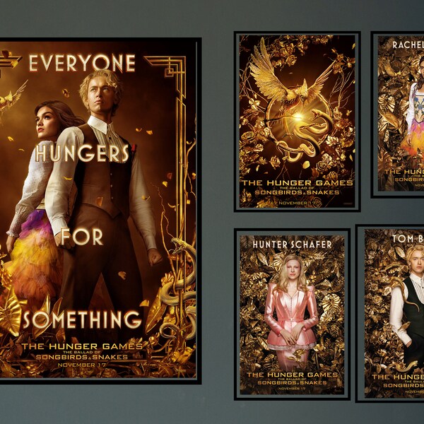 The Hunger Games: The Ballad of Songbirds and Snakes Movie Poster 2023 Film/Dune Room Decor Wall Art/Poster Gift/Canvas prints