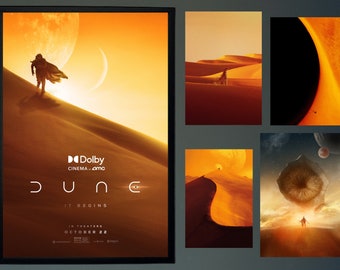 Póster de la película Dune 2023/Dune Room Decor Wall Art/Póster de regalo/Impresiones en lienzo