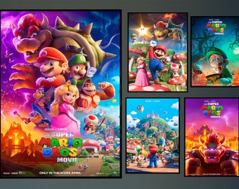 The Super Mario Bros Movie Movie Poster 2023 Film/Room Decor Wall Art/Poster Gift/Canvas prints