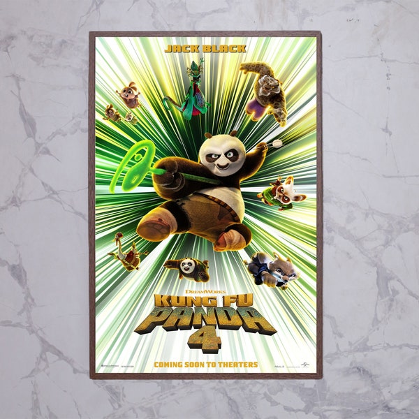 Kung Fu Panda 4 Movie Poster 2023 Film/Room Decor Wandkunst/Poster Geschenk/Leinwanddruck