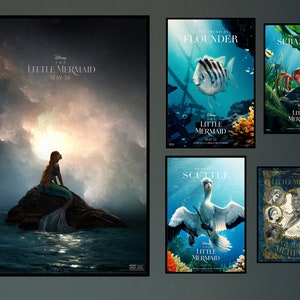 The Little Mermaid Movie Poster 2023 Film/Dune Room Decor Wall Art/Poster Gift/Canvas prints