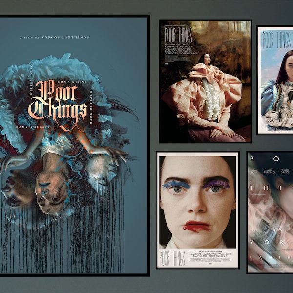 Poor Things Movie Poster 2023 Film/Raum Dekoration Wand Kunst/Poster Geschenk/Leinwanddruck