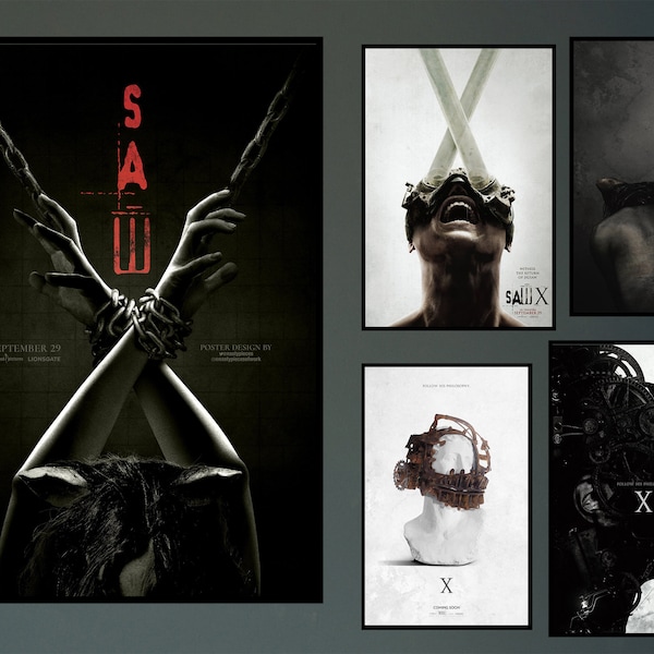 Saw X Movie Poster 2023 Film/Dune Room Decor Wandkunst/Poster Geschenk/Leinwanddruck