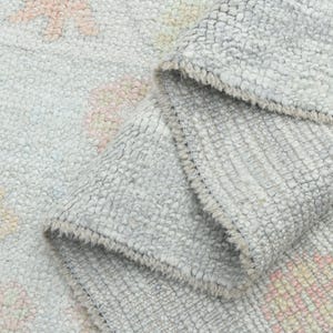 Large Bohemian Oushak Rug: Vintage Turkish Wool Rug (10&#39;2x13&#39;5 ft)