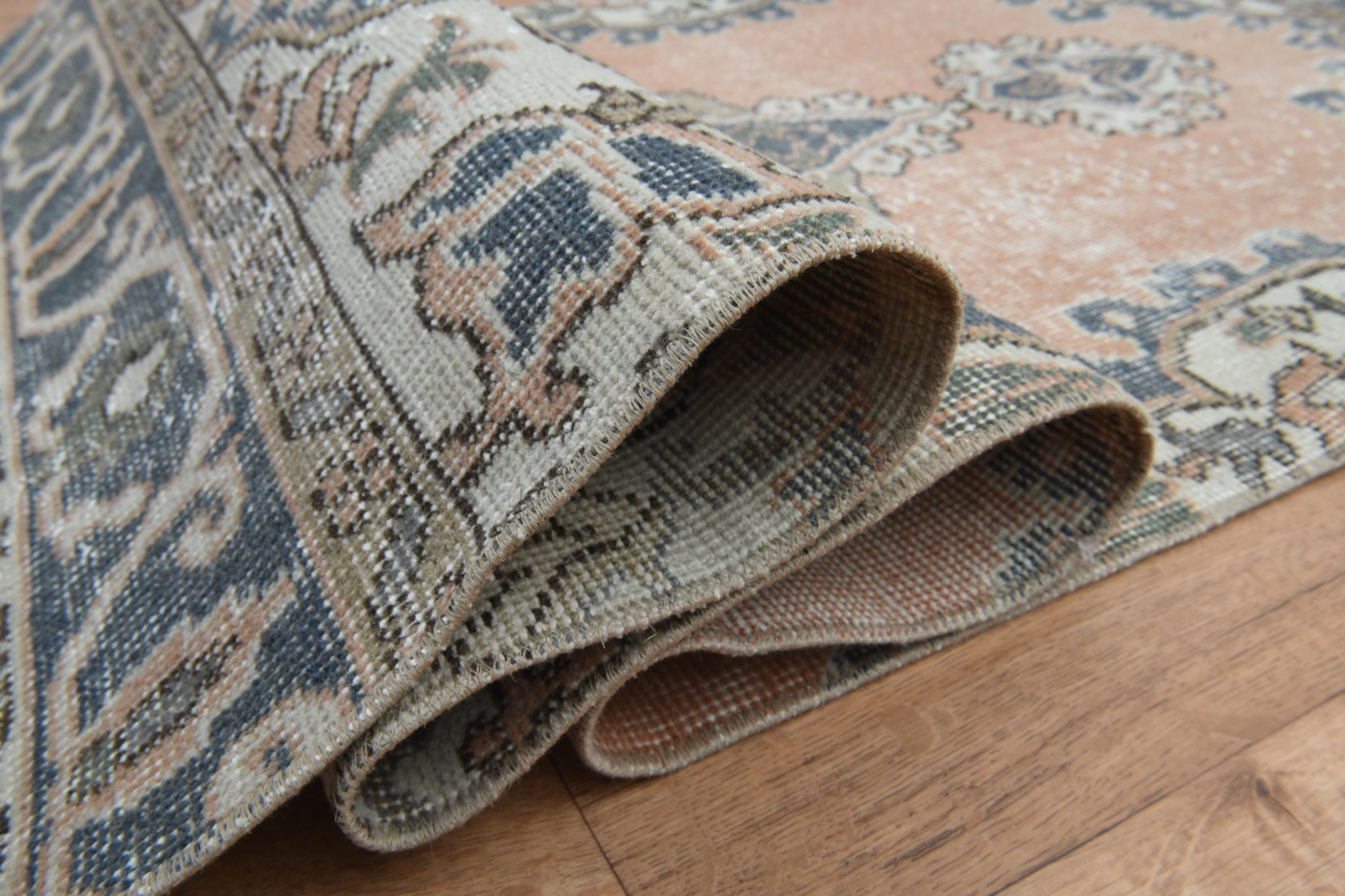 2'5x6'4 ft, TURKISH BRIGHT RUNNER, Vintage Runner, Beige Brown Runner, 3x6 Runner Rug, Kitchen Rug, Small Runner Rug, Handmade Rug, Washable