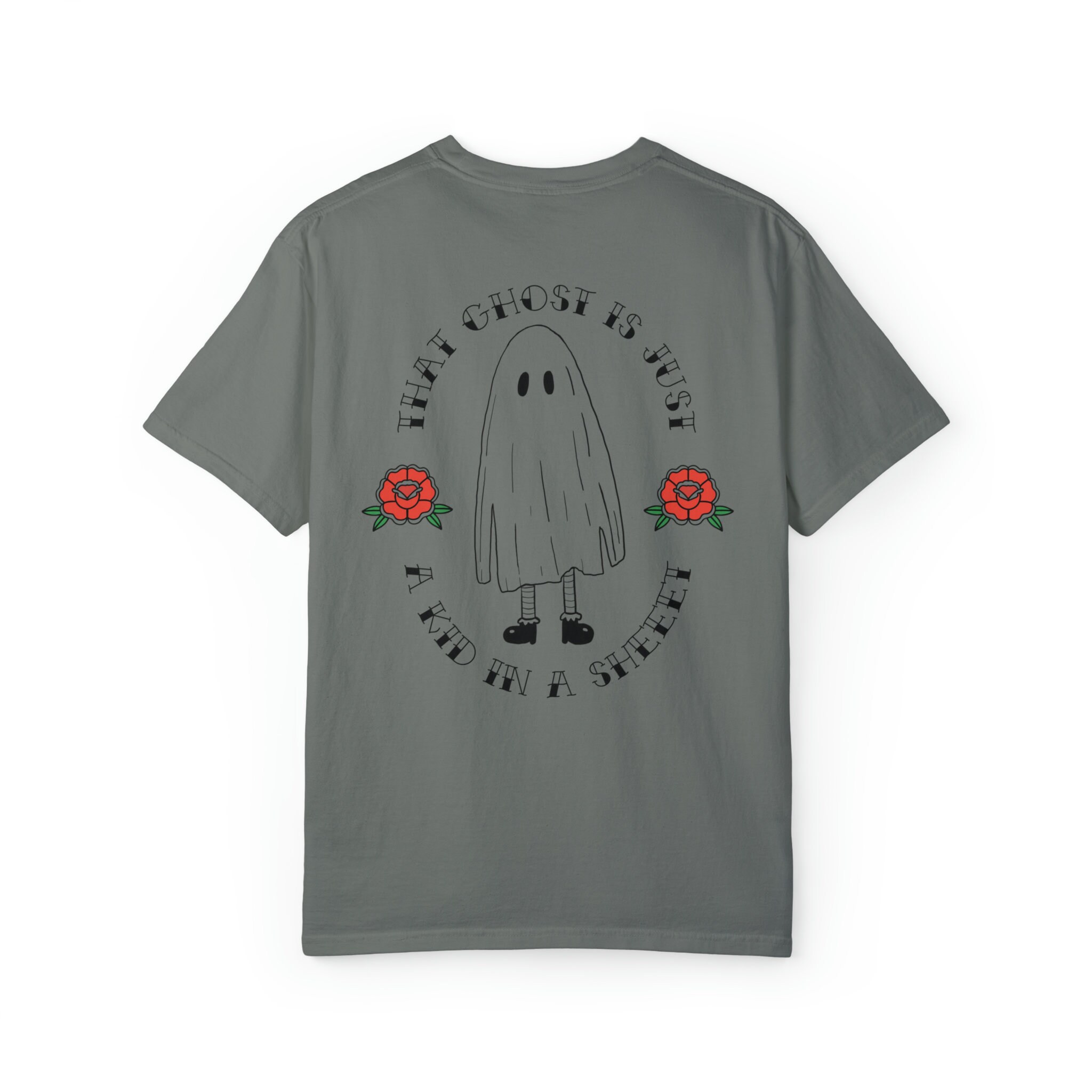 Discover Ghost Shirt  | Dylan Thomas BOCC Phoebe Bridgers | Ghost is Just a Kid in a Sheet | Ghost Sheet | Halloween Shirt | Music Tee