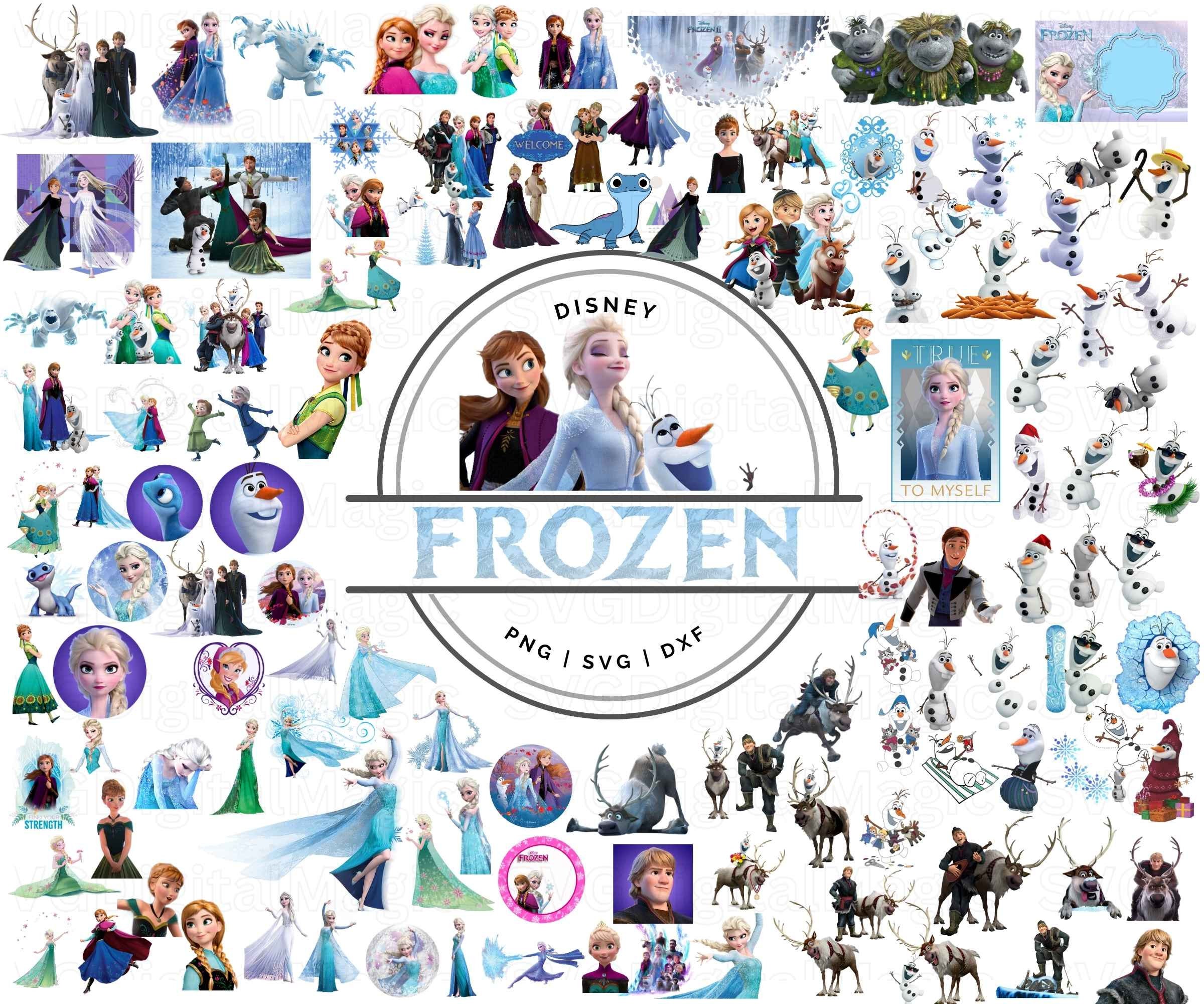 Frozen Scrapbook Kit, Disney Scrapbook, Scrapbook paper, Elsa, Anna, Olaf,  planner, Project Life, paper, die cuts, planner stickers, Sven