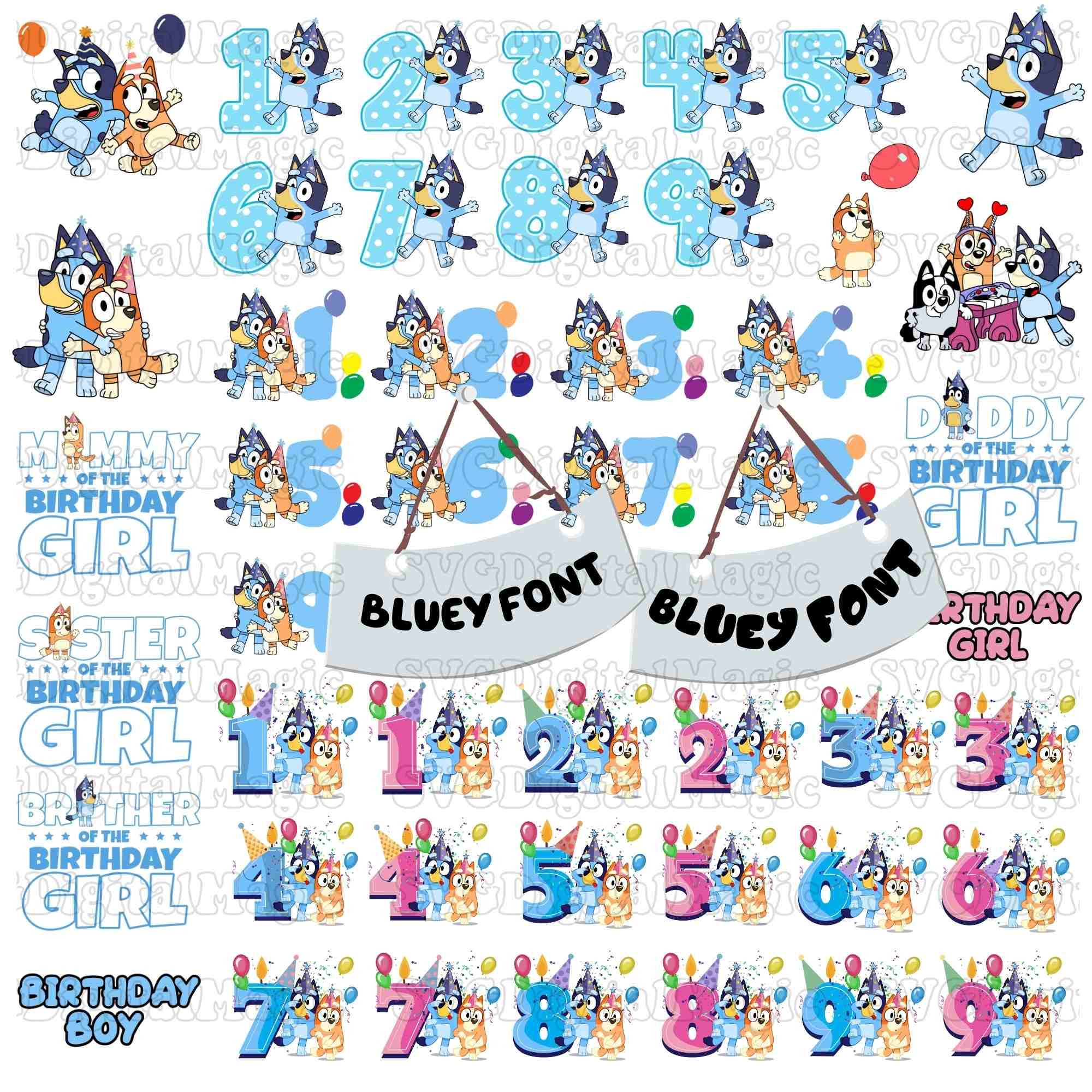 Personalized bluey and bingo Svg - bluey birthday - kids bir - Inspire  Uplift