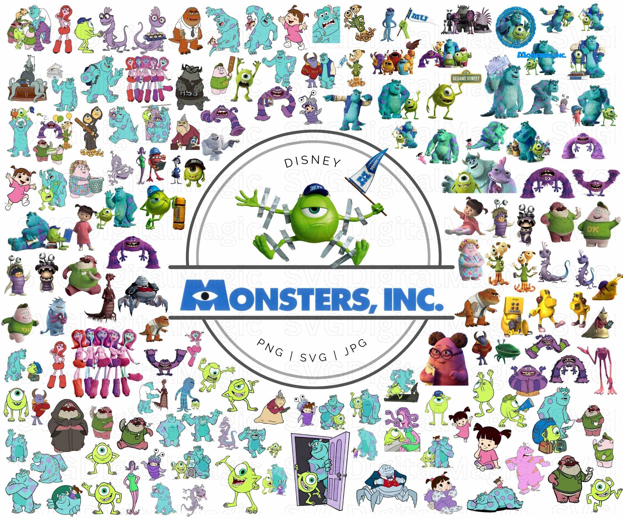 Monsters Clip Art is Inspired by Monsters Inc. Pack Comes With 