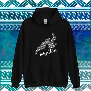 Tribal Pacific Island Yap Black Hoodie