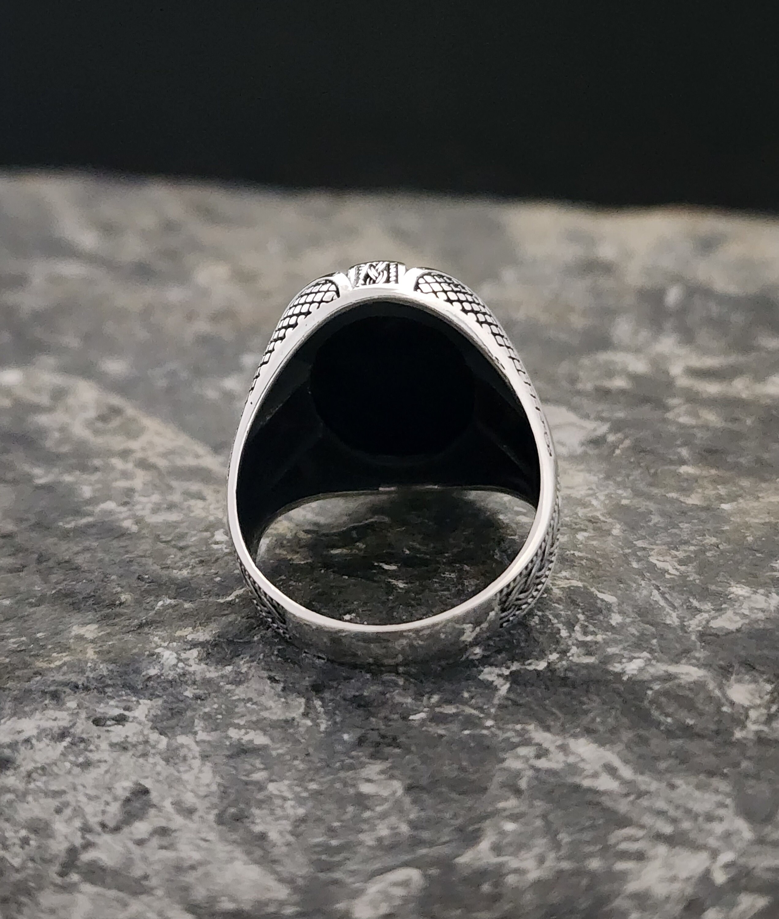 SILVER925 ONYX DESIGN RING/シルバー/リング SILVER925 ONYX DESIGN RING/シルバー/リング