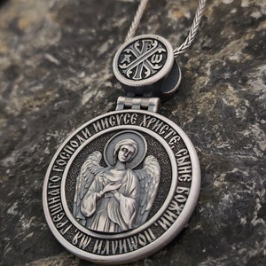 Silver Saint Benedict Cross Necklace,Saint Benedict Of Nursia,St Benedict Exorcism Cross Protection Pendant,925 Sterling Silver