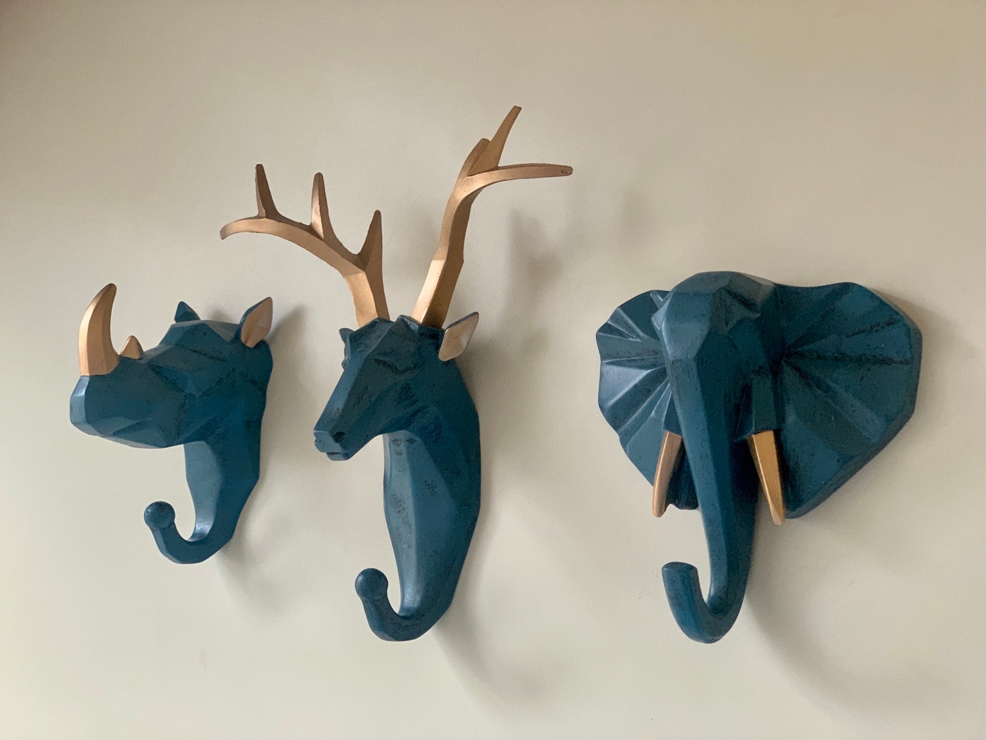 Nordic Animals Hook Coat Hanger Key Holder Animal Wall Etsy UK