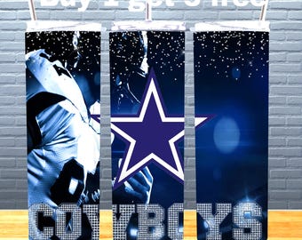 Cowboys Football Tumbler Wrap: Sublimation PNG (Digital Download)