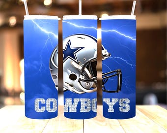 Football Tumbler Wrap: Sports Fan 20oz Skinny Tumbler Design (PNG Digital Download)