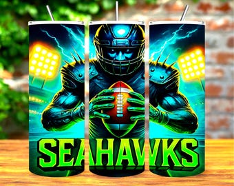 Football Tumbler Wrap: Sports Fan 20oz Skinny Tumbler (PNG Digital Download)