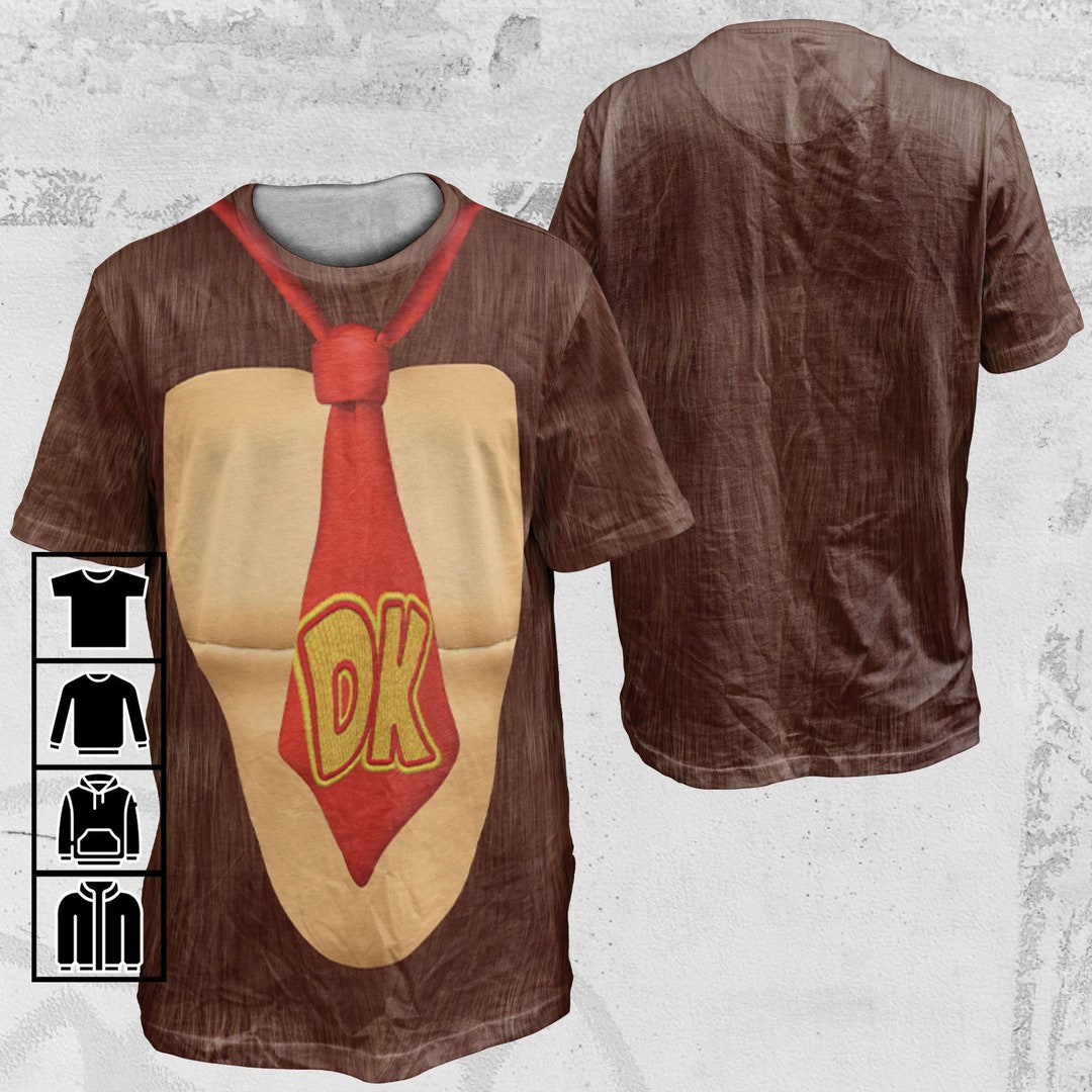 Costume Donkey Kong Outfit Donkey Kong Birthday Shirt Donkey Etsy