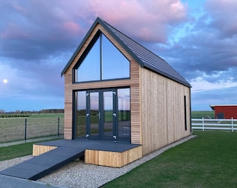 All-season house ODIN made with STEICO technology 4×8.5m, holiday home, Wooden house, cottage, bungalow