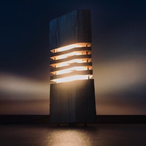 Unique Handcrafted Wooden Lamp Illuminate Your World with Natural Beauty image 7