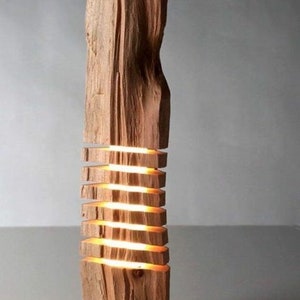 Unique Handcrafted Wooden Lamp Illuminate Your World with Natural Beauty image 10