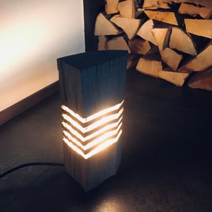 Unique Handcrafted Wooden Lamp Illuminate Your World with Natural Beauty image 9