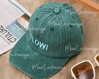 Personalized Baseball Cap: Monogrammed Hat, Custom Embroidery,Vintage Style Baseball Cap