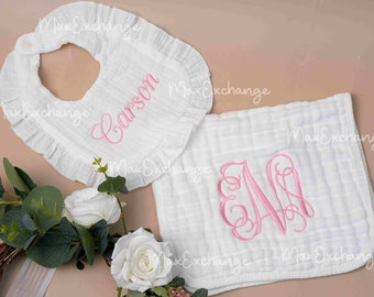 The Perfect Baby Shower Gift: Custom Ruffle Bibs for Baby Girls