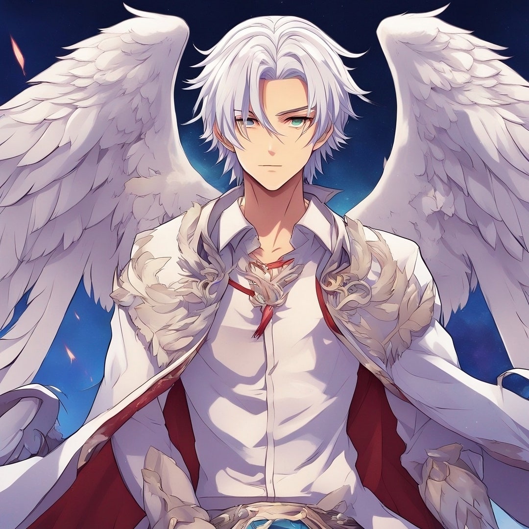 he's beautiful  Anime angel, Anime guys, Anime