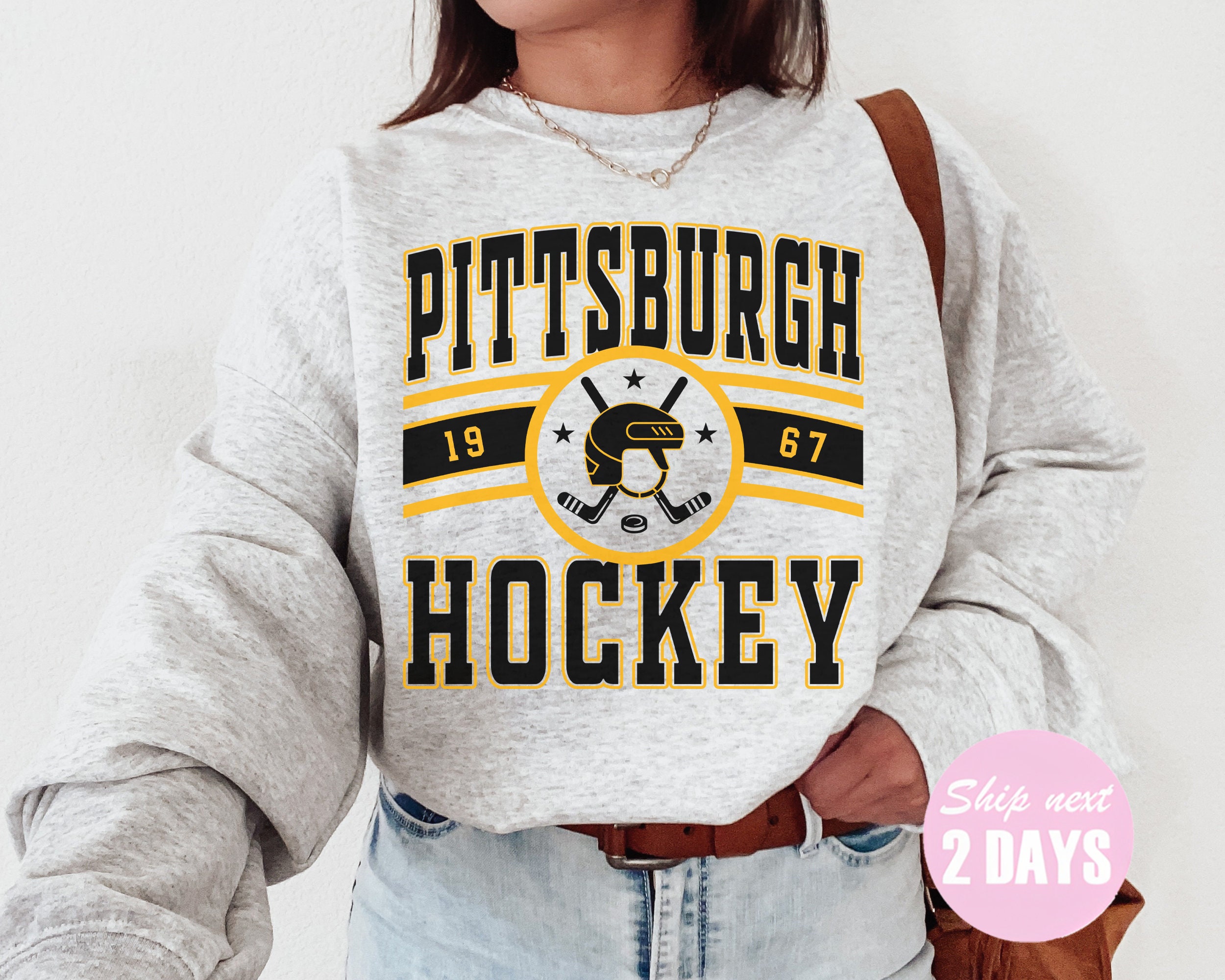 Vintage 90s Pittsburgh Penguins Sweatshirt Penguins Crewneck 