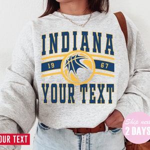 Vintage Indiana Pacers Sweatshirt Basketball Hoodie Fan Shirt