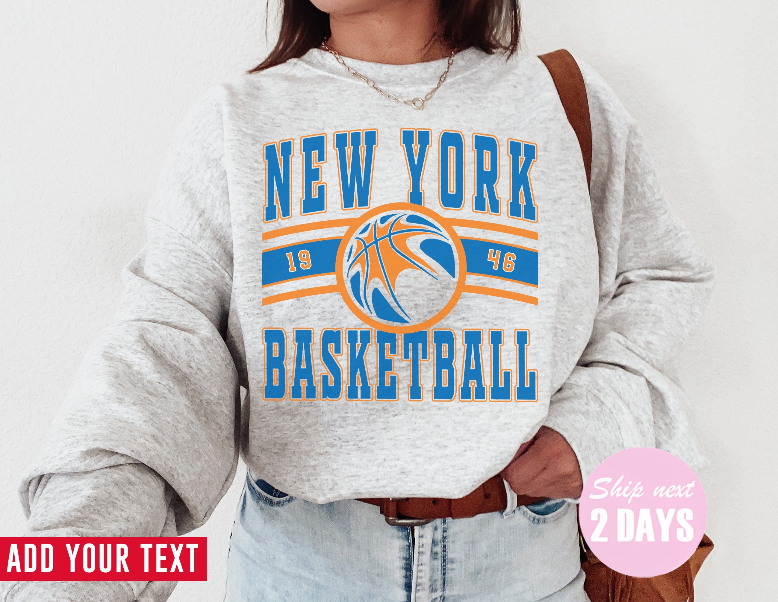 N€W York Knicks Varsity Crewneck Sweatshirt  Vintage Knicks Shirt, Knicks  Basketball Sweater, Unisex Knicks Gift, Retro NY Knicks Pullover Designed &  Sold By Tring Tee