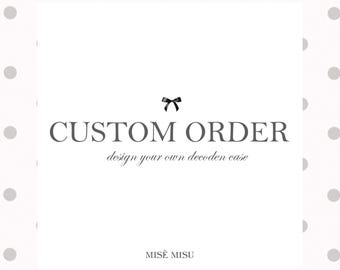 Custom Order for angetheral - Decoden iPad a16 case